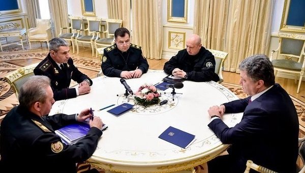Встреча президента Петра Порошенко и Игоря Воронченко