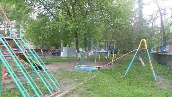 Детская площадка, которую заминировал школьник в Киеве