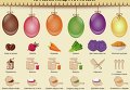 Покраска яиц на Пасху. Инфографика