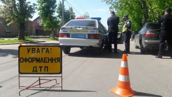 ДТП с участием полицейского в Кировограде
