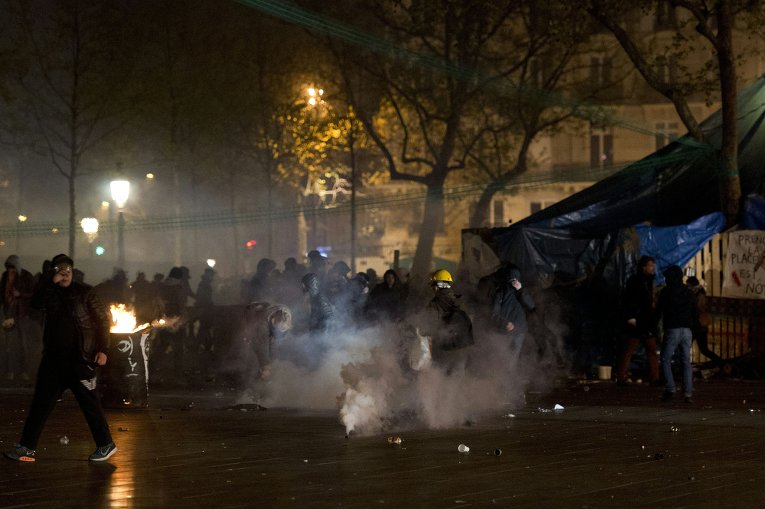 Французская полиция задержала участников акции протест против нового трудового законодательства