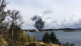 Крушение вертолета в Норвегии