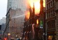 Пожар в старинном православном соборе в Нью-Йорке