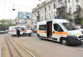На месте нападения на журналистов в Одессе