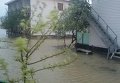 Затопление Федотовой косы в Кирилловке после шторма