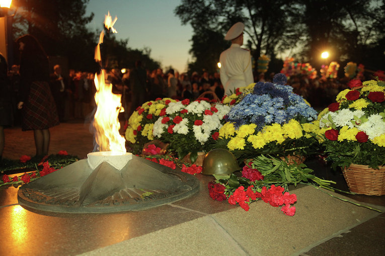 Памятная акция в честь 71-й годовщины победы в Великой Отечественной войне в Кривом Роге