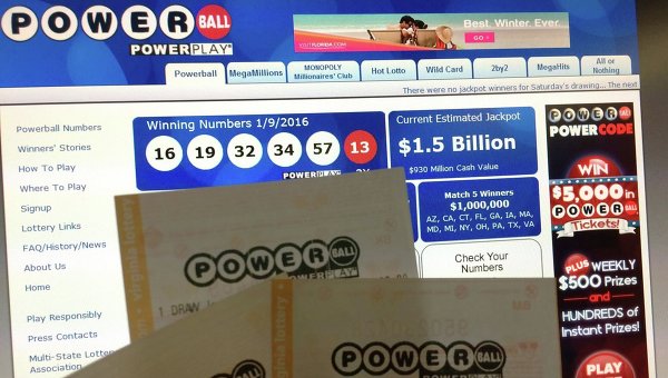 Лотерея в США Пауэрбол (Powerball)