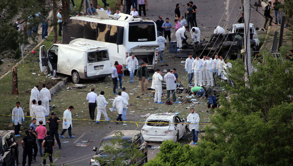Взрыв в турецком Диярбакыре. Архивное фото