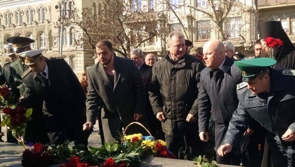 Бывший заместитель губернатора Одесской области Владимир Кулаков, на фото третий справа