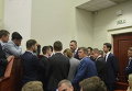 Свобода заблокировала президиум в сессионном зале Киевсовета