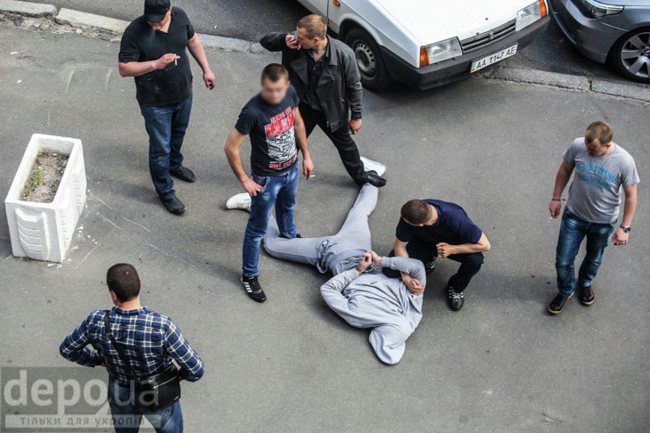 На месте стрельбы и задержаний в Киеве