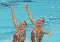 Украинские синхронистки Лолита Ананасова и Анна Волошина завоевали серебро на чемпионате Европы по водным видам спорта в Лондоне
