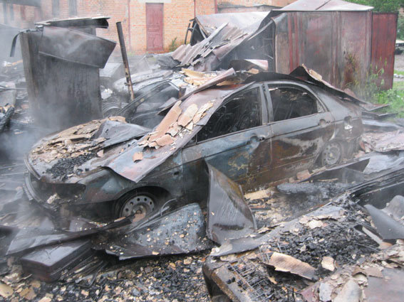 Массовое возгорание в Сумской области