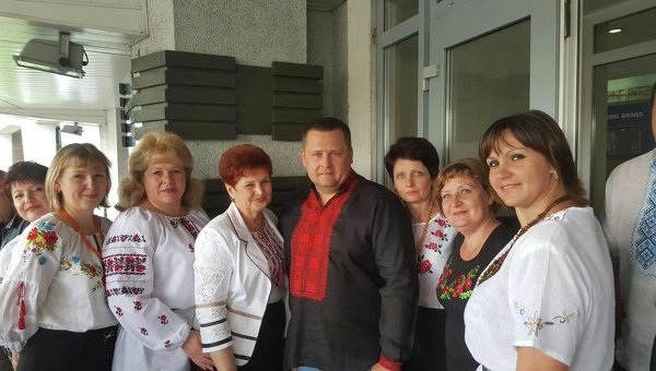 Мэр Днепропетровска Борис Филатов с сотрудниками горсовета