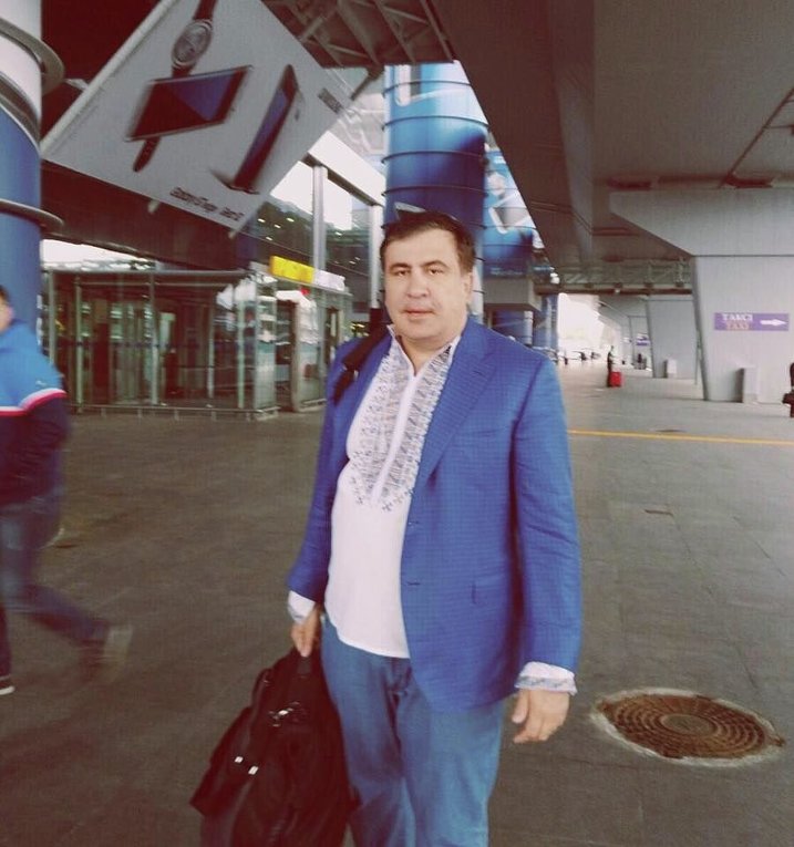 Михаил Саакашвили в вышиванке