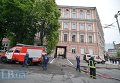 Пожар в здании ГУ НП Украины в Киеве