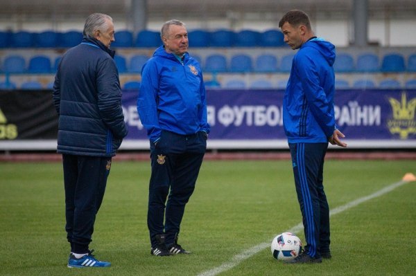 Открытая тренировка сборной Украины по футболу