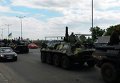 Колонна военной техники на Жулянах. Видео