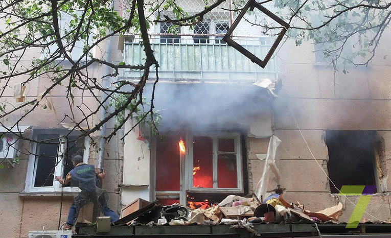На месте взрыва в Одессе