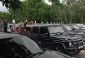 Правительственный кортеж в ожидании Савченко в аэропорту