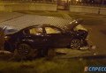 ДТП в Киеве. автомобиль вылетел на киоск