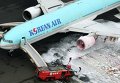 Возгорание левого двигателя авиалайнера Boeing 777 в аэропорту Токио