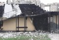 Кадры с места пожара в доме престарелых под Киевом