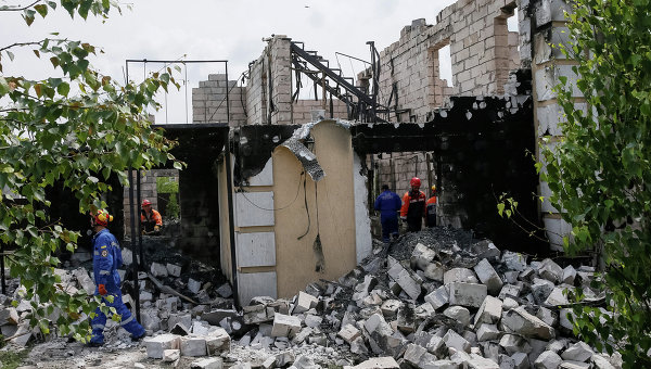 На месте пожара в доме престарелых под Киевом