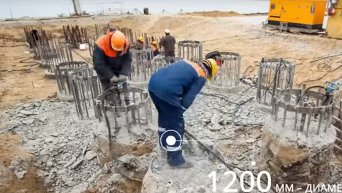 Строительство Крымского моста: тысяча свай в основании. Видео