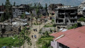 Разрушения на юго-востоке Турции после боев правительственной армии с курдами