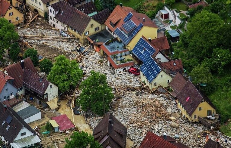 Последствия наводнений в Германии