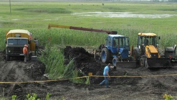 Авария на газопроводе в Днепропетровской области