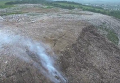 Последствия пожара и обвала на свалке во Львове: кадры беспилотника. Видео