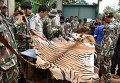 Тайская армия показывает тигровую шкуру, найденную внутри Тигриного храма