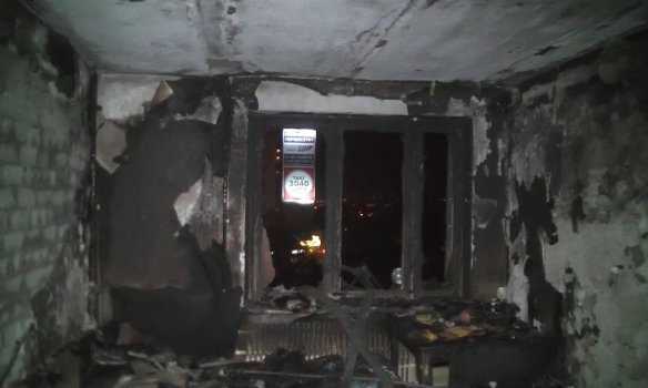 В Харькове горело общежитие