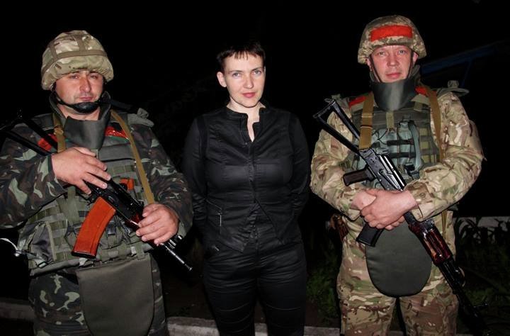 Вера Савченко в зоне АТО