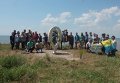 В одесском национальном парке Тузловские лиманы установили памятник нулевому километру