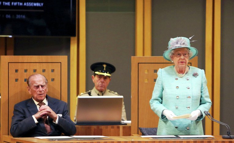 Королева Великобритании Елизавета на открытии сессии Национального собрания