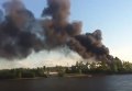 Пожар на российском корабле. Видео