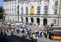 Протест под зданием Львовского горсовета
