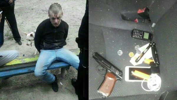 Задержание преступника в Киеве