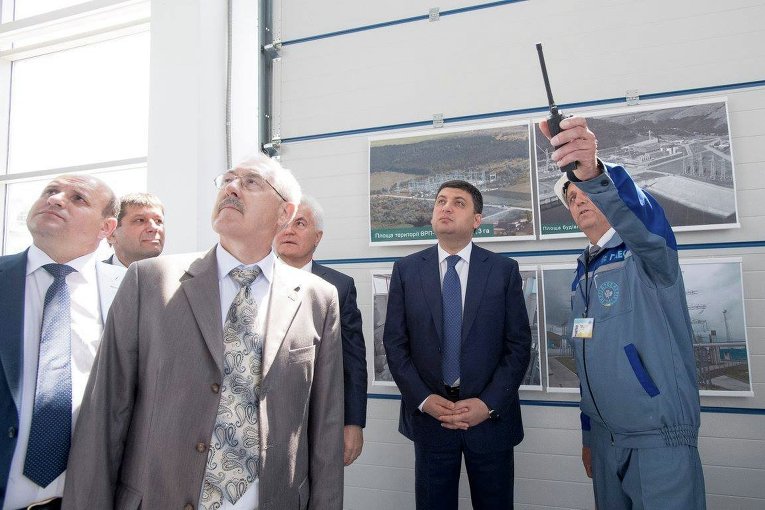 Рабочий визит премьер-министра Владимира Гройсмана на Днестровскую ГАЭС в Черновицкой области