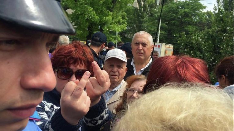 Митинг в Одессе против переименования проспекта Жукова