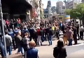 Контрсобрание после гей-парада в центре Киева. Видео