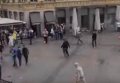 Нападение на украинских болельщиков в Лилле. Видео