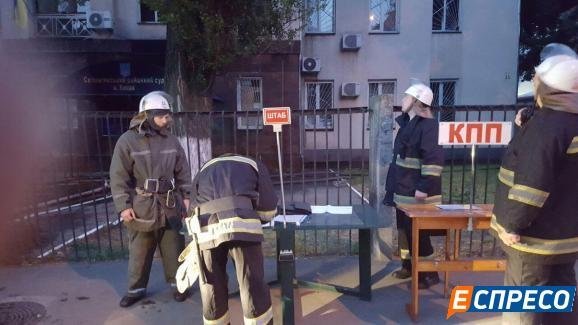 Ночью в Соломенском районном суде Киева произошел пожар