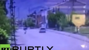 Взрыв машины на востоке Турции. Видео