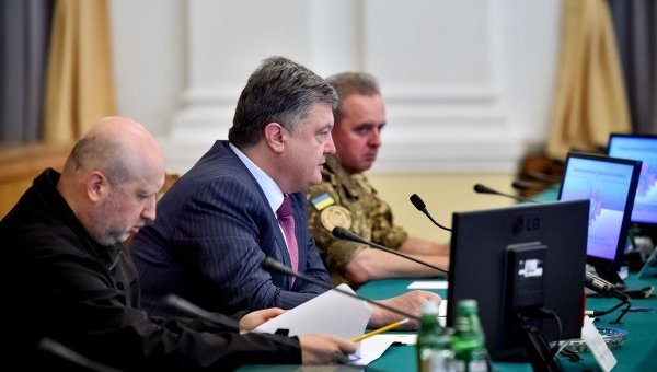 Петр Порошенко в Генеральном штабе Министерства обороны