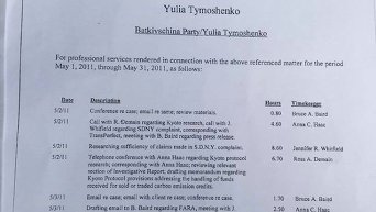Документы из черной кассы Юлии Тимошенко, обнародованные журналистом Романом Бочкалой