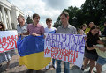 Митинг в поддержу украинских песен в радиоэфирах